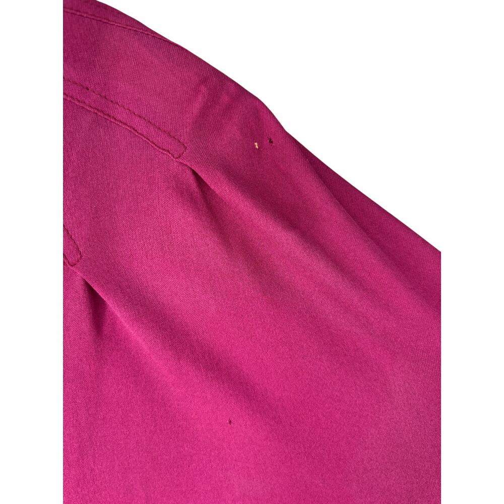 Vintage Jean Muir Original England Maxi Batwing Cape Dress Womens 12 Magenta - Picture 16 of 16